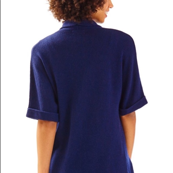 Lily Pulitzer Navy Long Cashmere - Picture 2 of 8